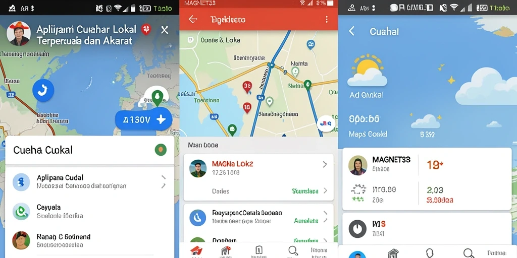 Antarmuka MAGNET33 menampilkan informasi cuaca yang akurat dan instan.