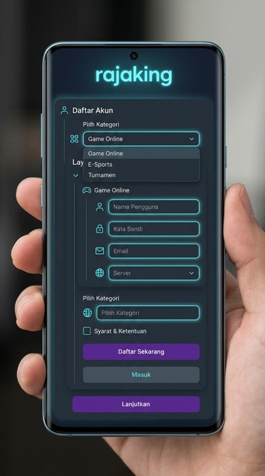 Tampilan halaman daftar rajaking