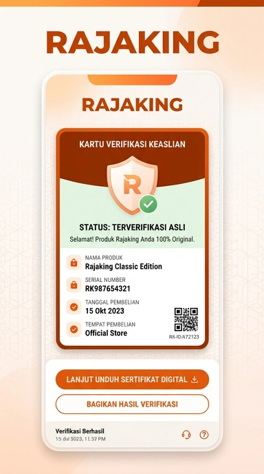 Tampilan kanal resmi rajaking
